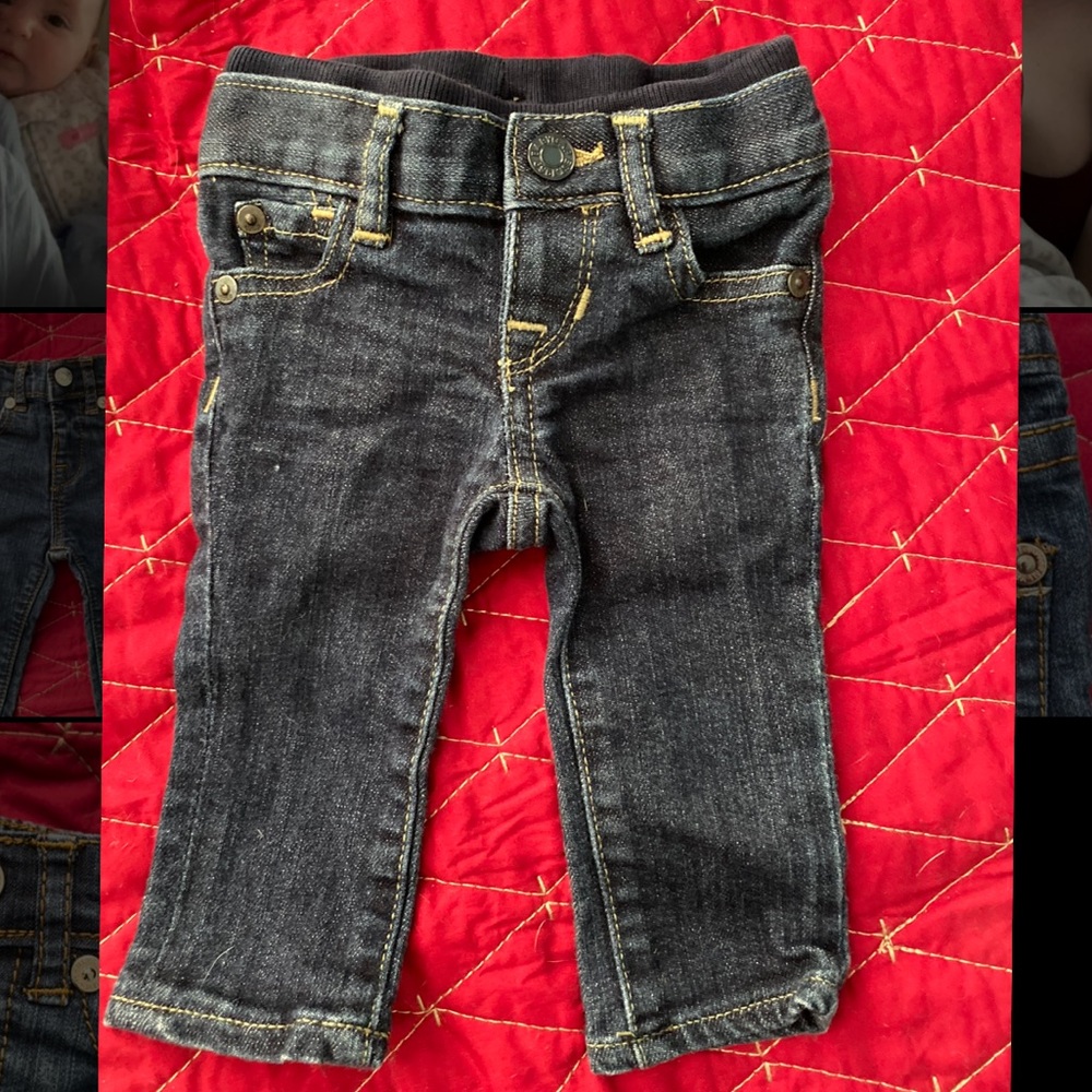 Baby Gap Jeans 0-3M Pull On Infant Comfort Waist